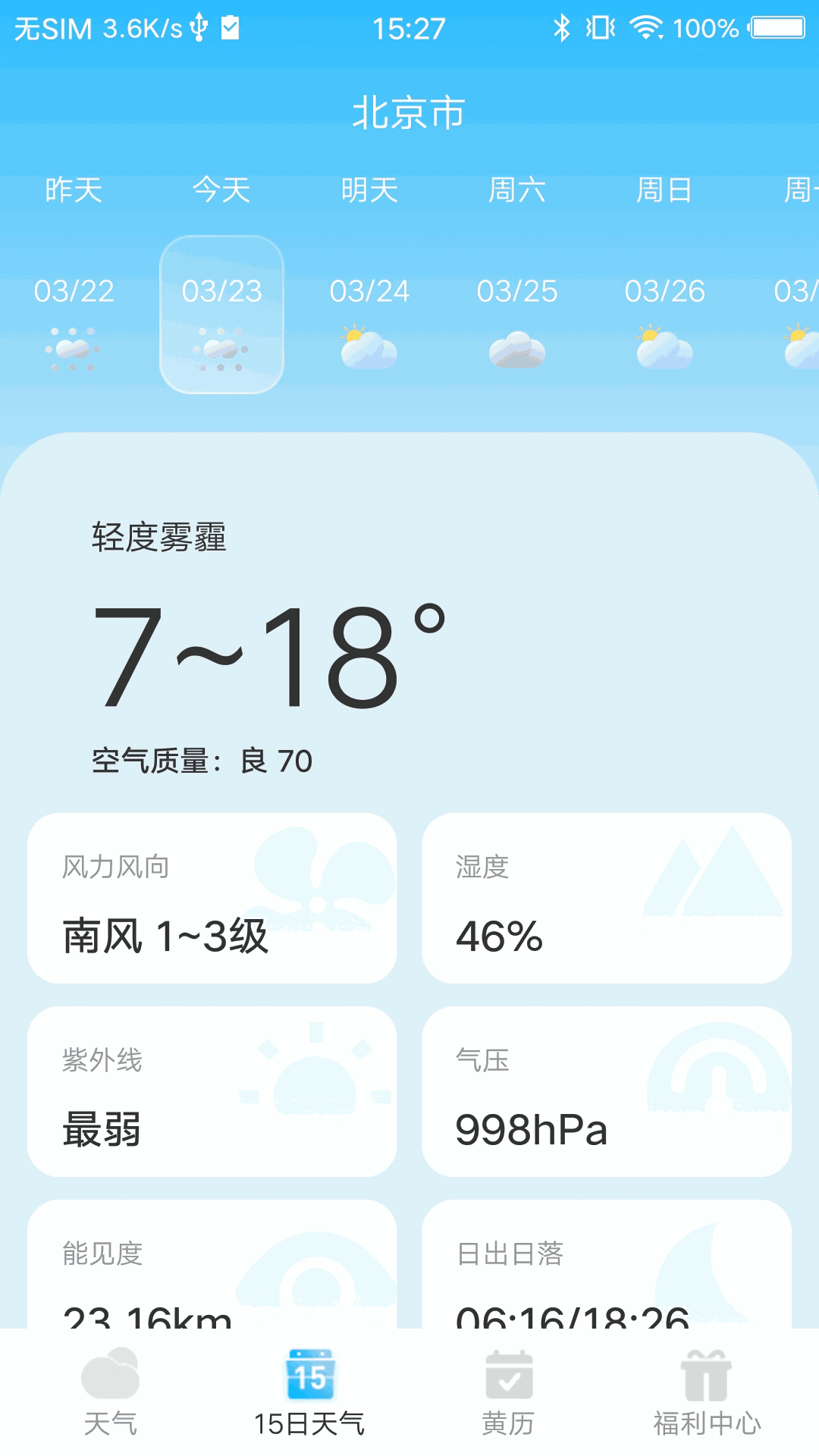祥云天气预报